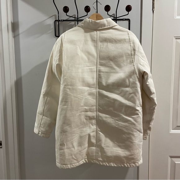 Carhartt WIP White Brooke Coat - Picture 6 of 7